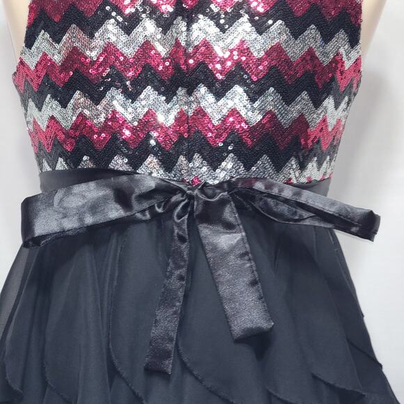 American Princess Girls Party Dress w/ Sequin Top, Multi-Layer Skirt - Size 14 - Picture 7 of 10